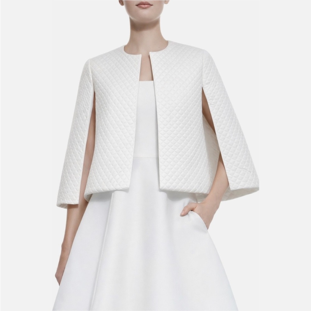 ALEXIS- Dalianah Cape Jacket XS White